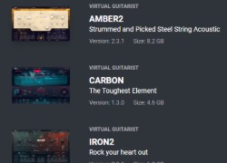 Ujam (Virtual Guitarist) Amber 2, Carbon, and Iron 2